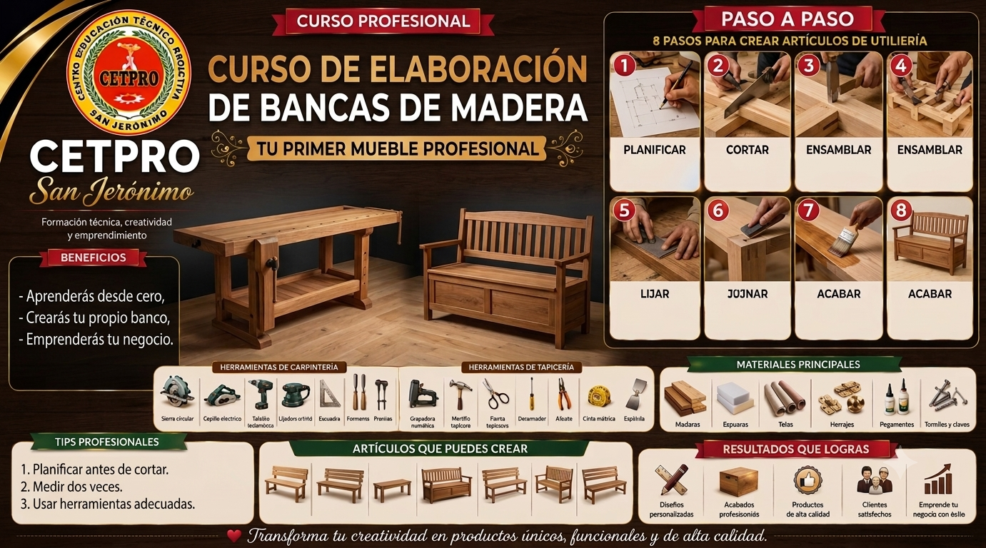 BANCAS DE MADERA