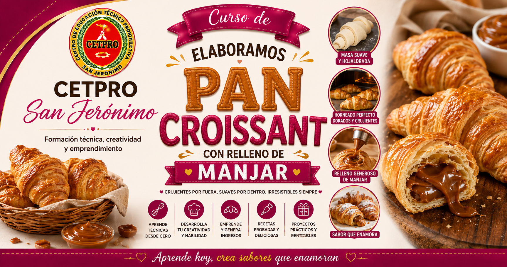 Elaboramos pan croissant enriquecidos con beterraga y espinaca